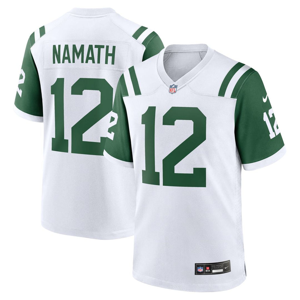 New York Jets Joe Namath Nike White Classic Alternate Retired Game Jersey