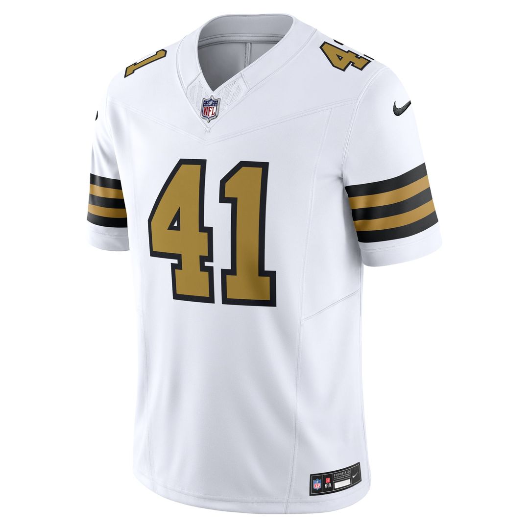 New Orleans Saints Alvin Kamara Nike White Alternate Vapor FUSE Limited Jersey