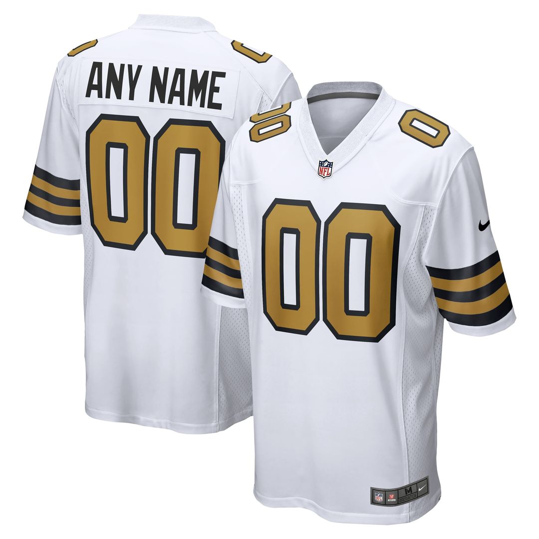 New Orleans Saints Nike Gold Gameday Golds Alternate Custom Jersey