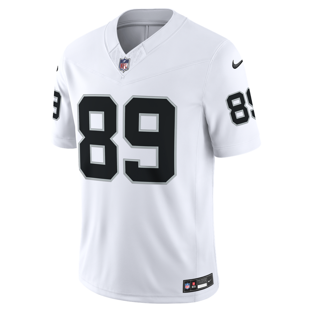 Las Vegas Raiders Brock Bowers Nike White Vapor FUSE Stitched Limited Jersey