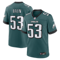 Philadelphia Eagles Zack Baun Nike Midnight Green Game Jersey