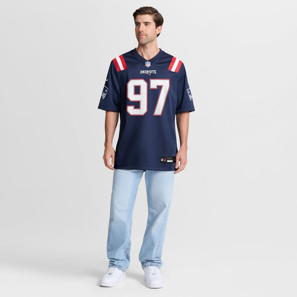 New England Patriots Milton Williams Nike Navy Game Jersey