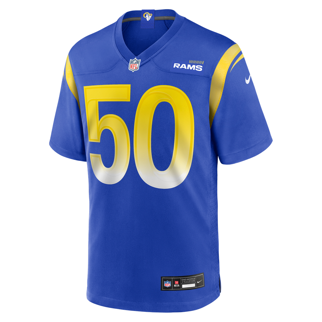 Los Angeles Rams Beaux Limmer Nike Royal Game Jersey