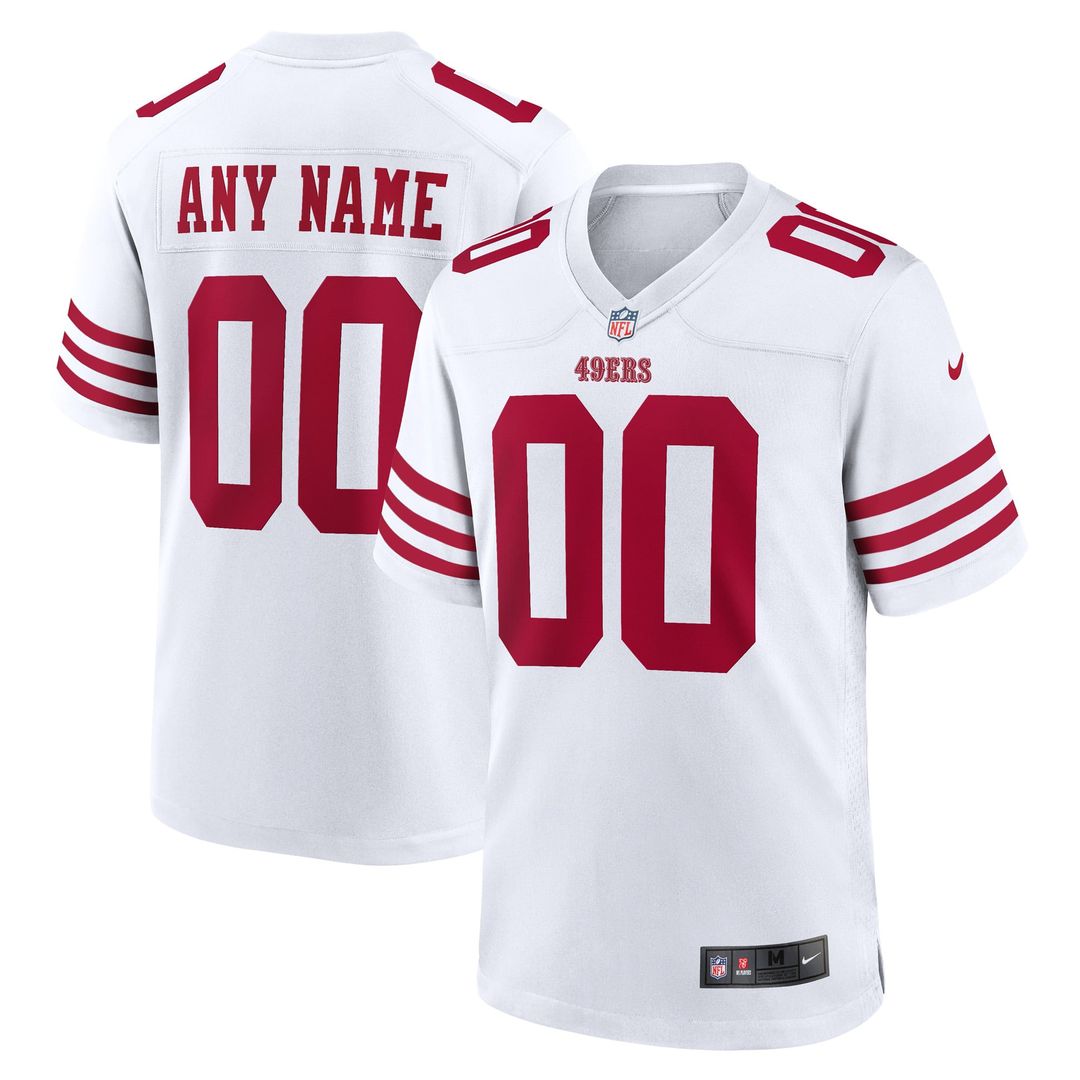 San Francisco 49ers Nike Scarlet 80th Anniversary Alternate Custom Jersey