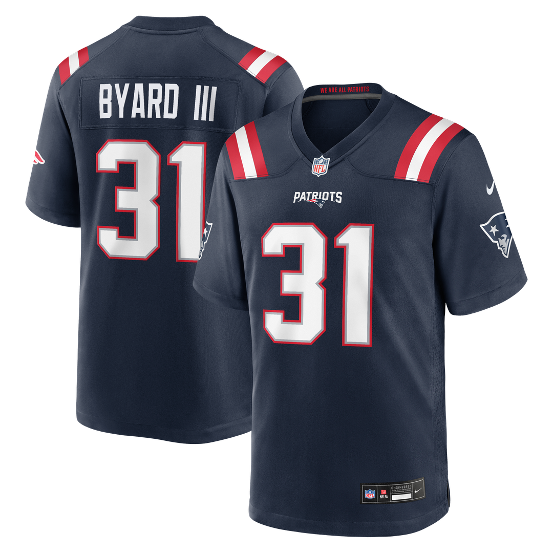 New England Patriots Kevin Byard III Nike Navy Game Jersey