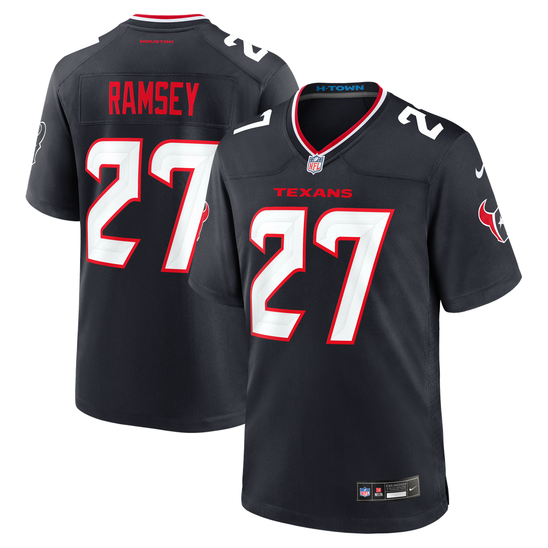 Houston Texans Kamari Ramsey Nike Navy Game Jersey