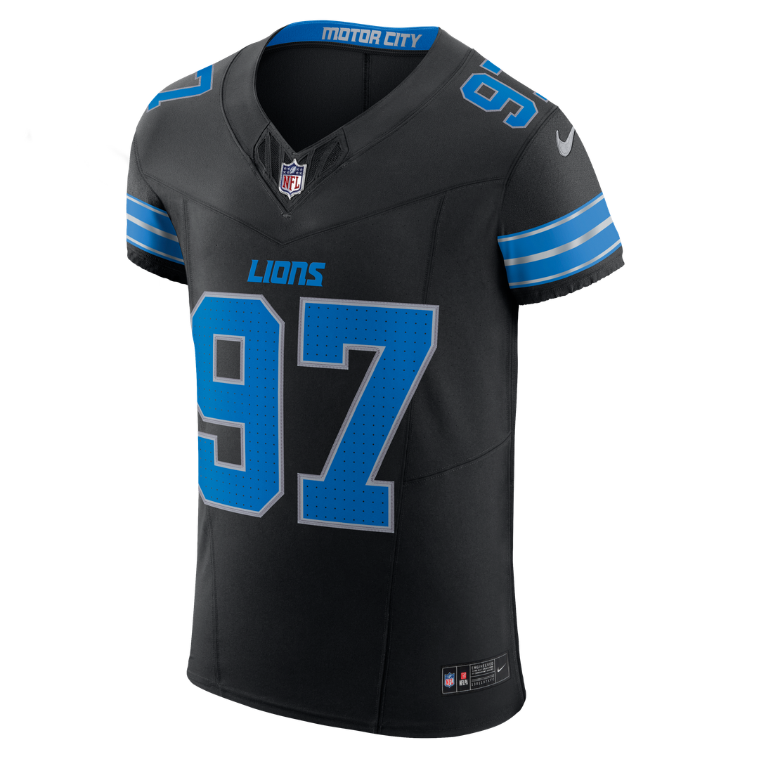 Detroit Lions Aidan Hutchinson Nike Black Alternate Vapor FUSE Elite Jersey