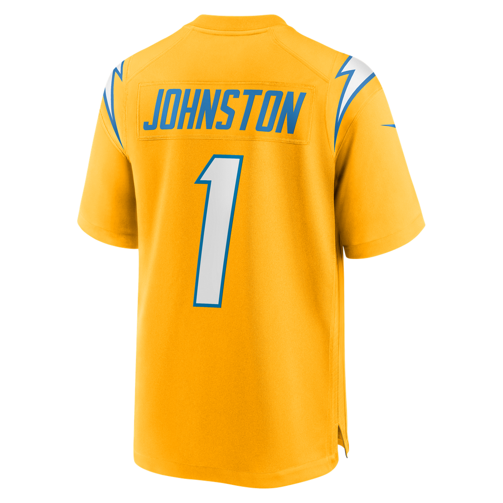 Los Angeles Chargers Quentin Johnston Nike Gold Alternate Charger Power Game Jersey