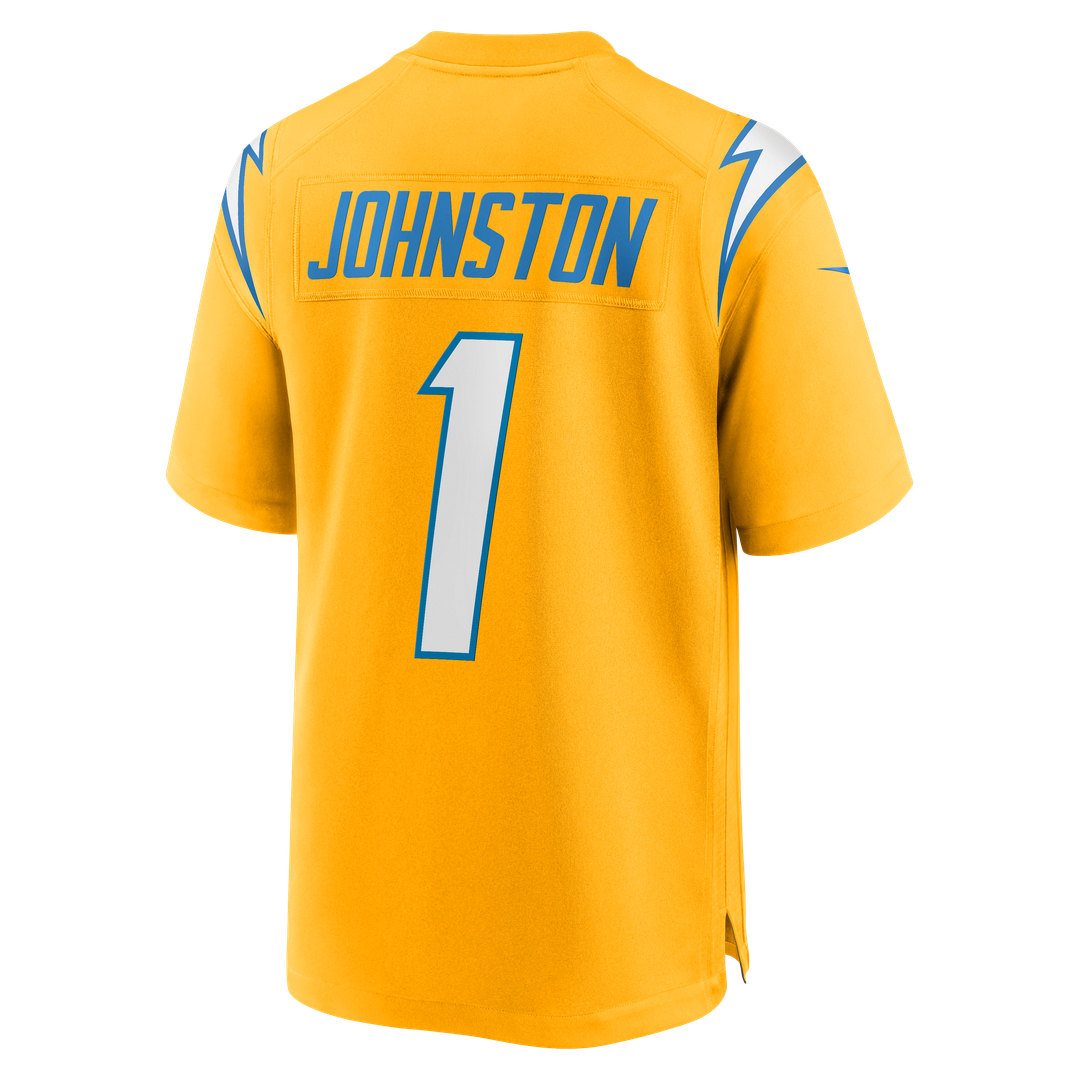 Los Angeles Chargers Quentin Johnston Nike Gold Alternate Charger Power Game Jersey
