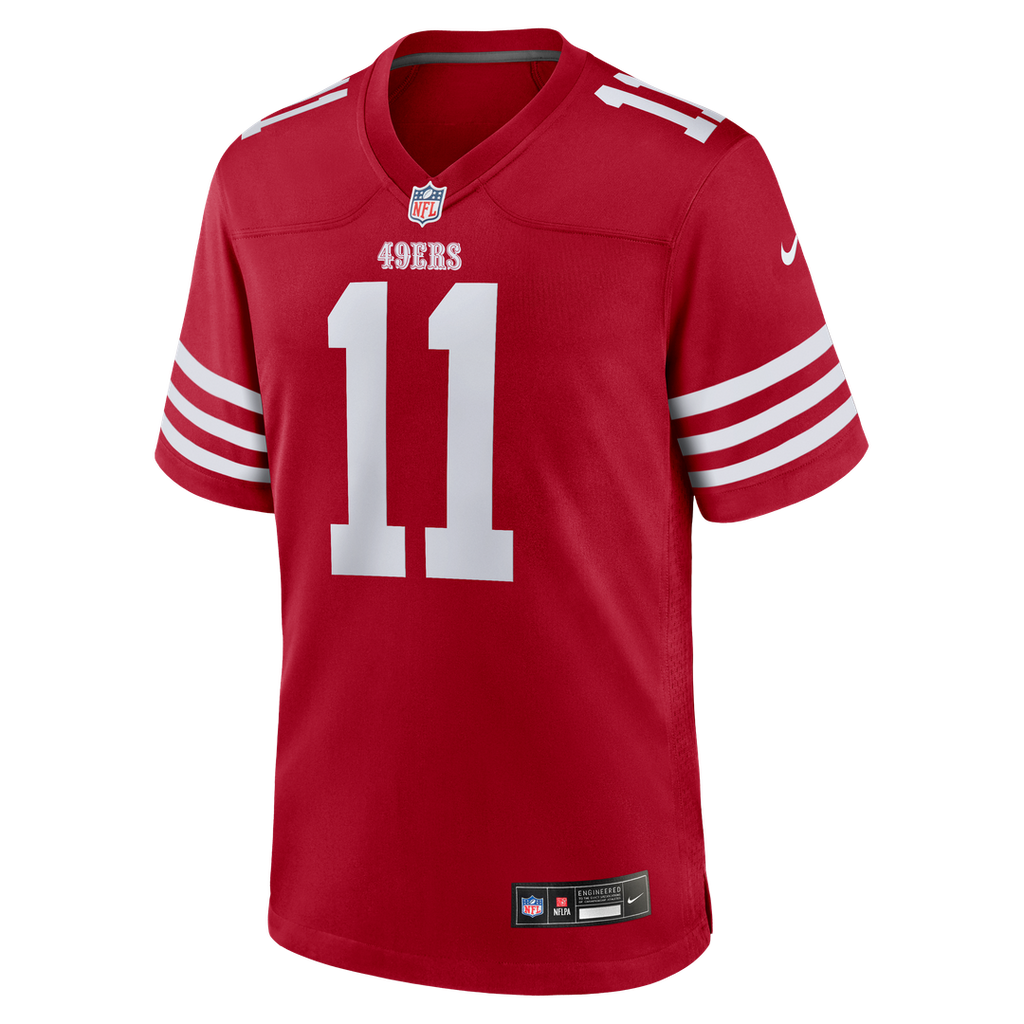 San Francisco 49ers Brandon Aiyuk Nike Scarlet Team Game Jersey