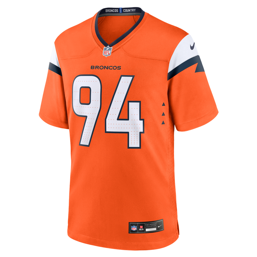 Denver Broncos Jordan Jackson Nike Orange Game Jersey