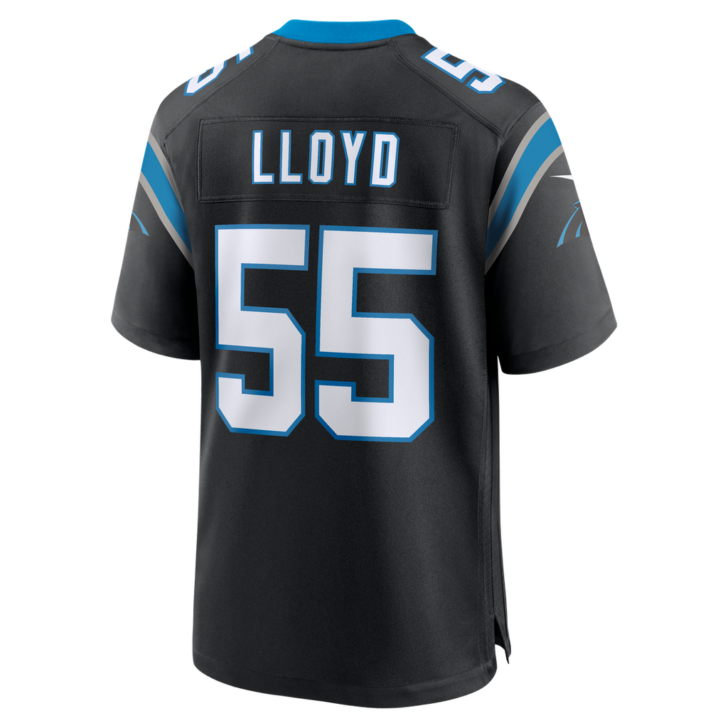 Carolina Panthers Devin Lloyd Nike Black Game Jersey