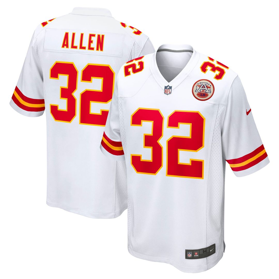 Kansas City Chiefs Marcus Allen Nike White Retired Game Jersey