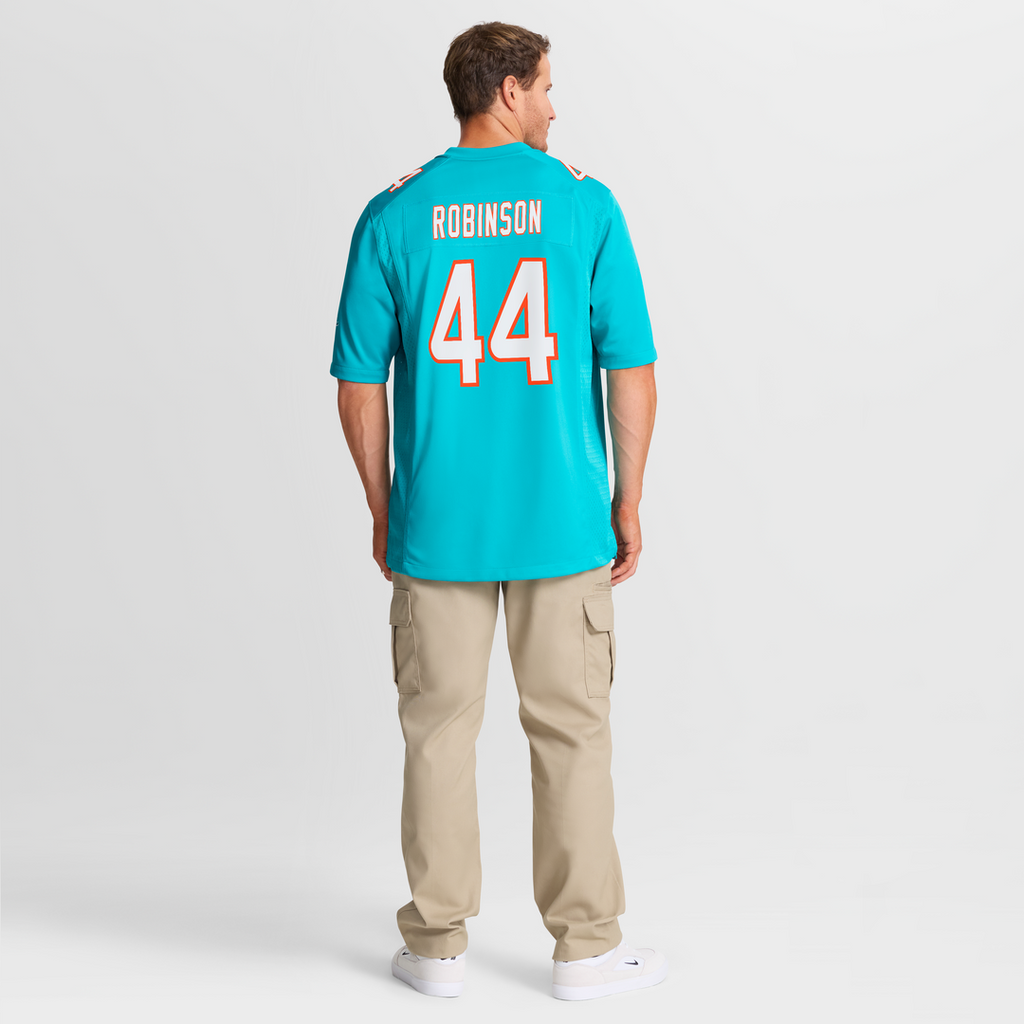 Miami Dolphins Chop Robinson Nike Aqua Game Jersey