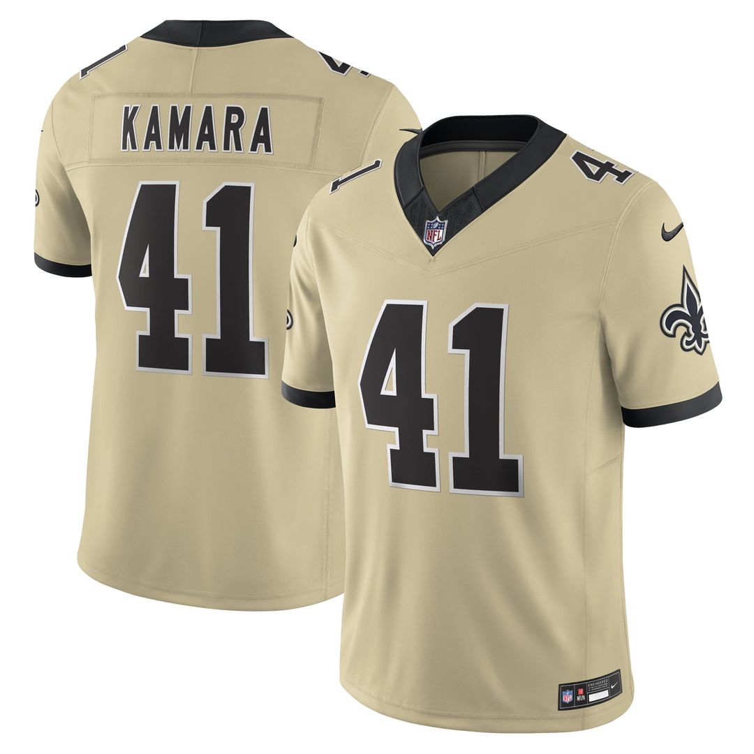 New Orleans Saints Alvin Kamara Nike Black Vapor FUSE Limited Jersey