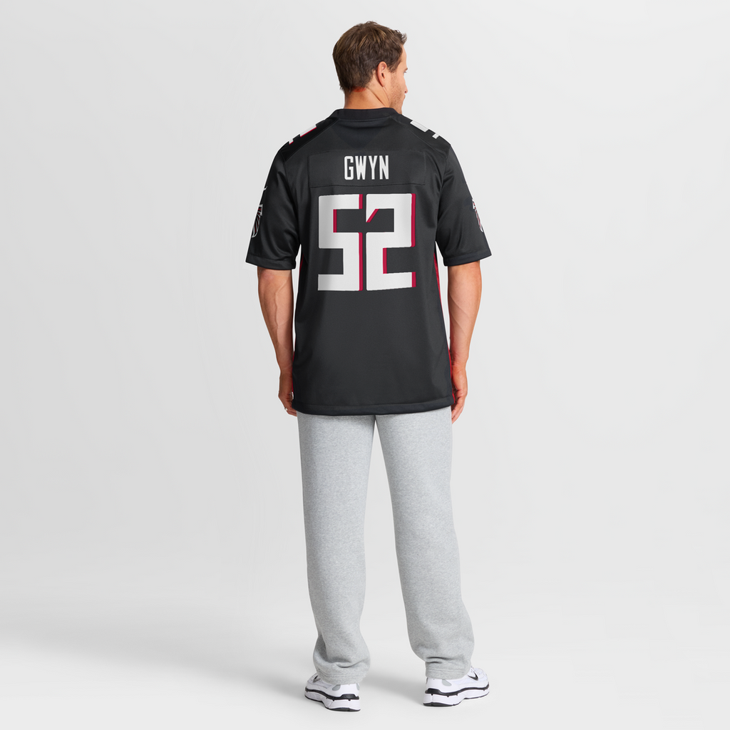 Atlanta Falcons Jovaughn Gwyn Nike Black Game Jersey