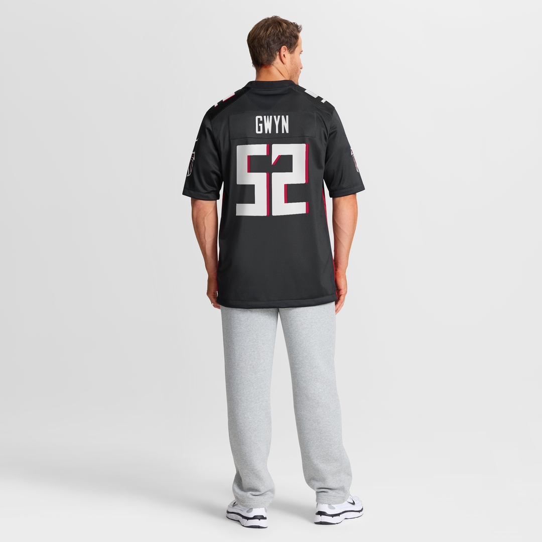Atlanta Falcons Jovaughn Gwyn Nike Black Game Jersey