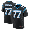 Carolina Panthers Luke Fortner Nike Black Game Jersey