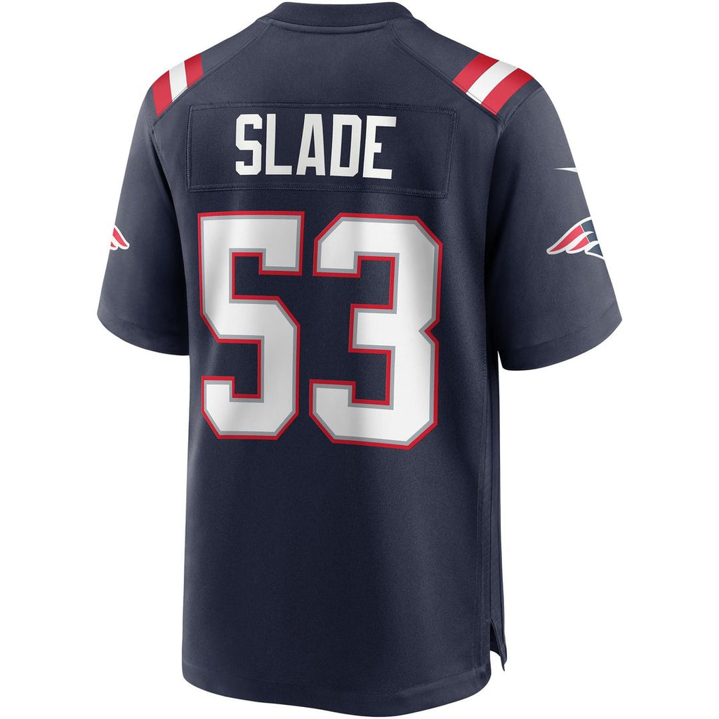 New England Patriots Chris Slade Nike Navy Retired Player Game Jersey
