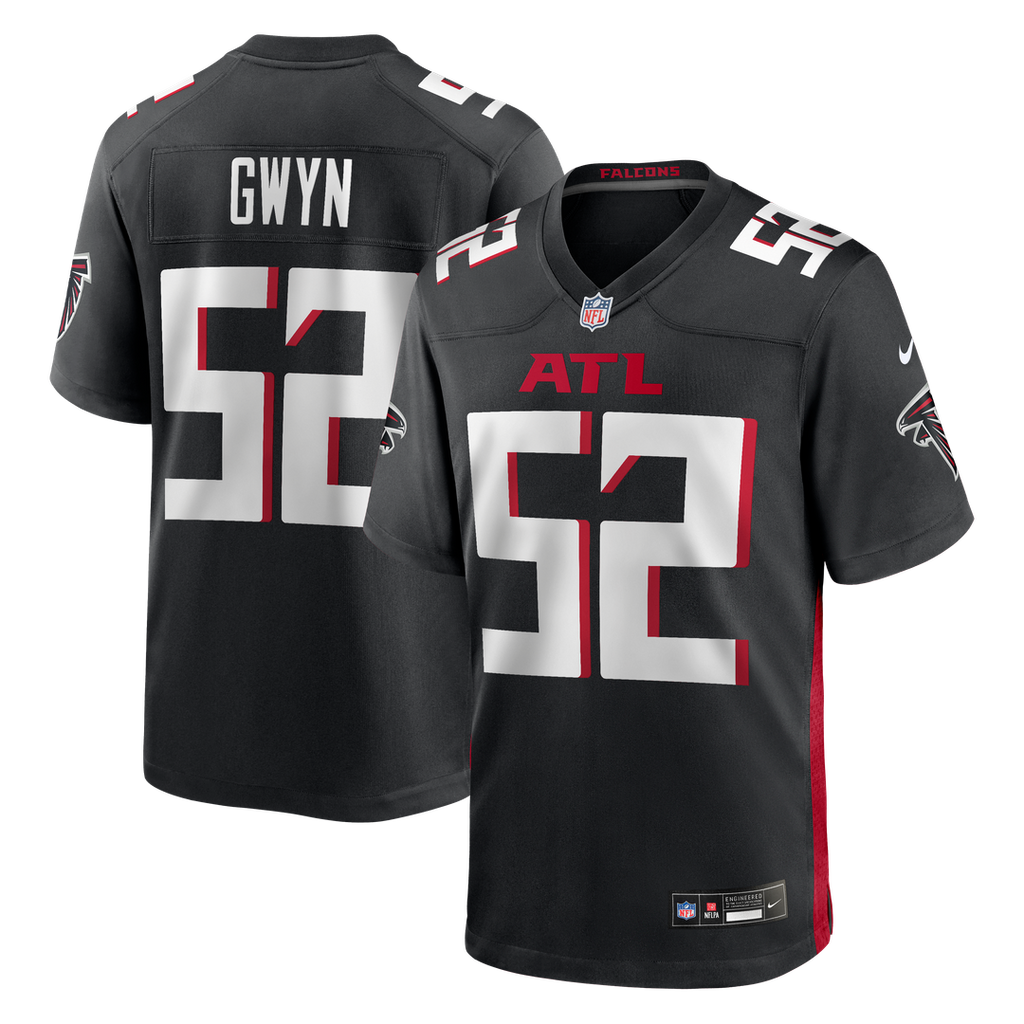 Atlanta Falcons Jovaughn Gwyn Nike Black Game Jersey