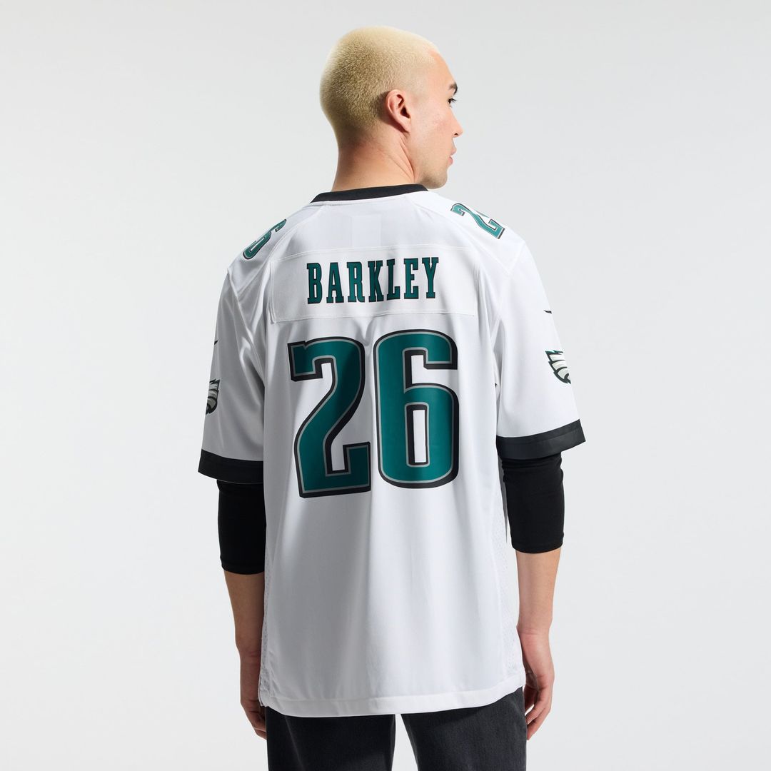 Philadelphia Eagles Saquon Barkley Nike Midnight Green Game Jersey