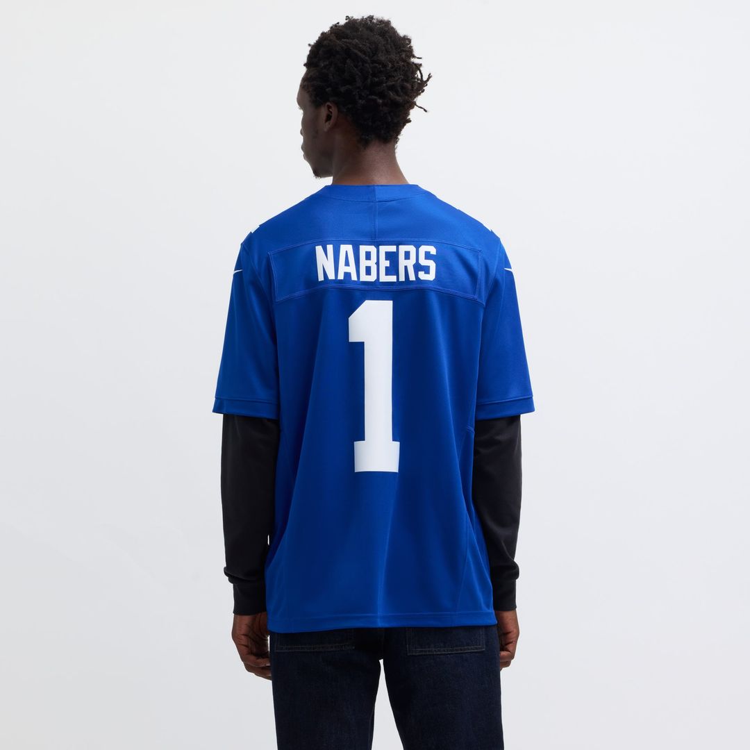 New York Giants Malik Nabers Nike Royal Vapor FUSE Limited Jersey