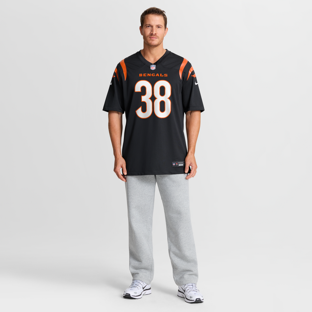 Cincinnati Bengals DJ Ivey Nike Black Game Jersey