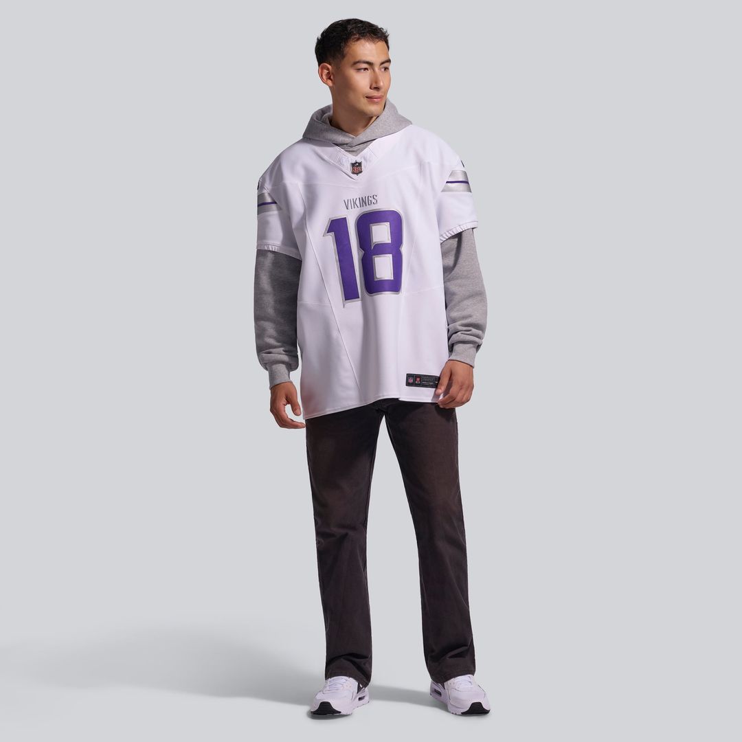 Minnesota Vikings Justin Jefferson Nike White Alternate Vapor FUSE Elite Player Jersey