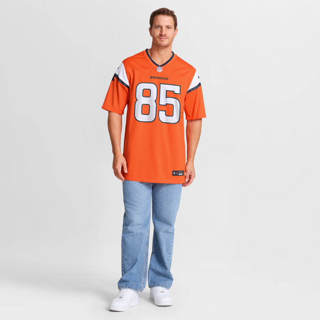 Denver Broncos Lucas Krull Nike Orange Game Jersey
