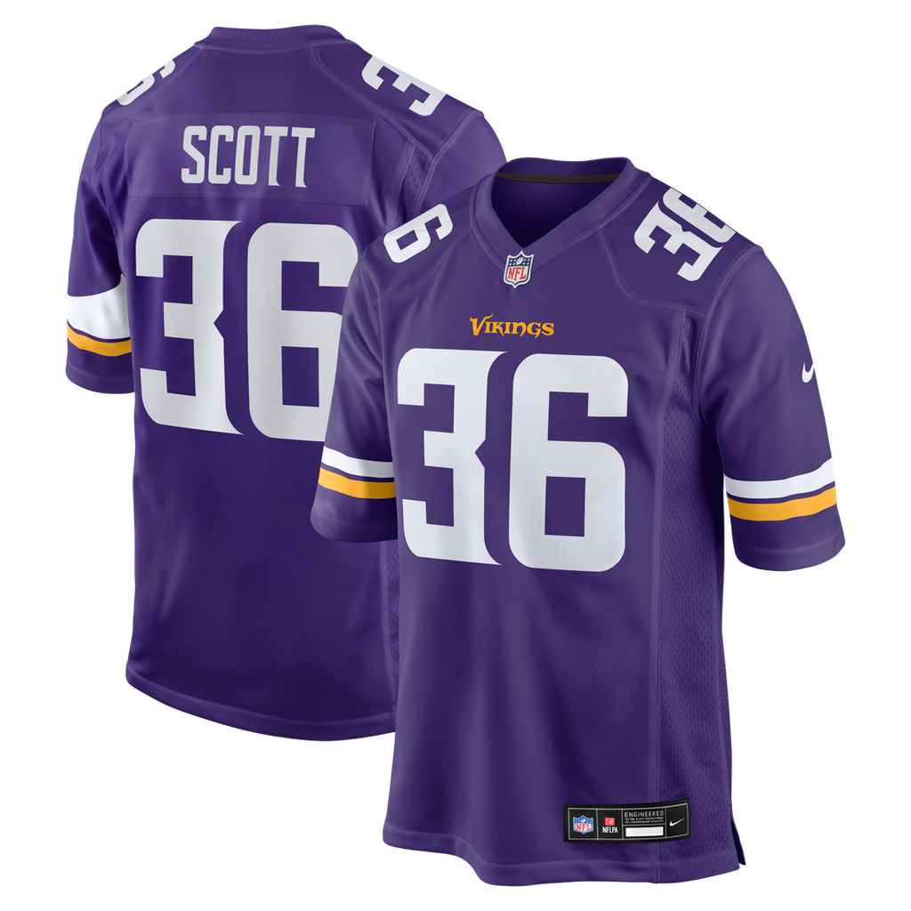 Minnesota Vikings Zavier Scott Nike Purple Game Jersey