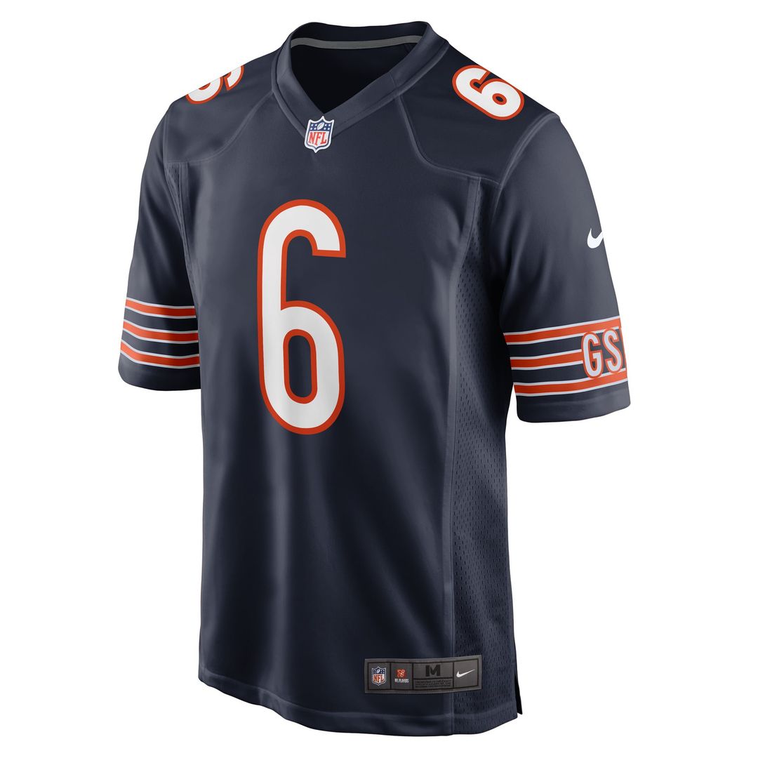 Chicago Bears Kyler Gordon Nike Navy Game Jersey