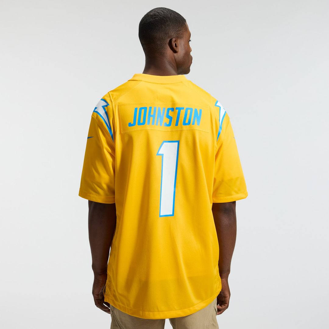 Los Angeles Chargers Quentin Johnston Nike Gold Alternate Charger Power Game Jersey