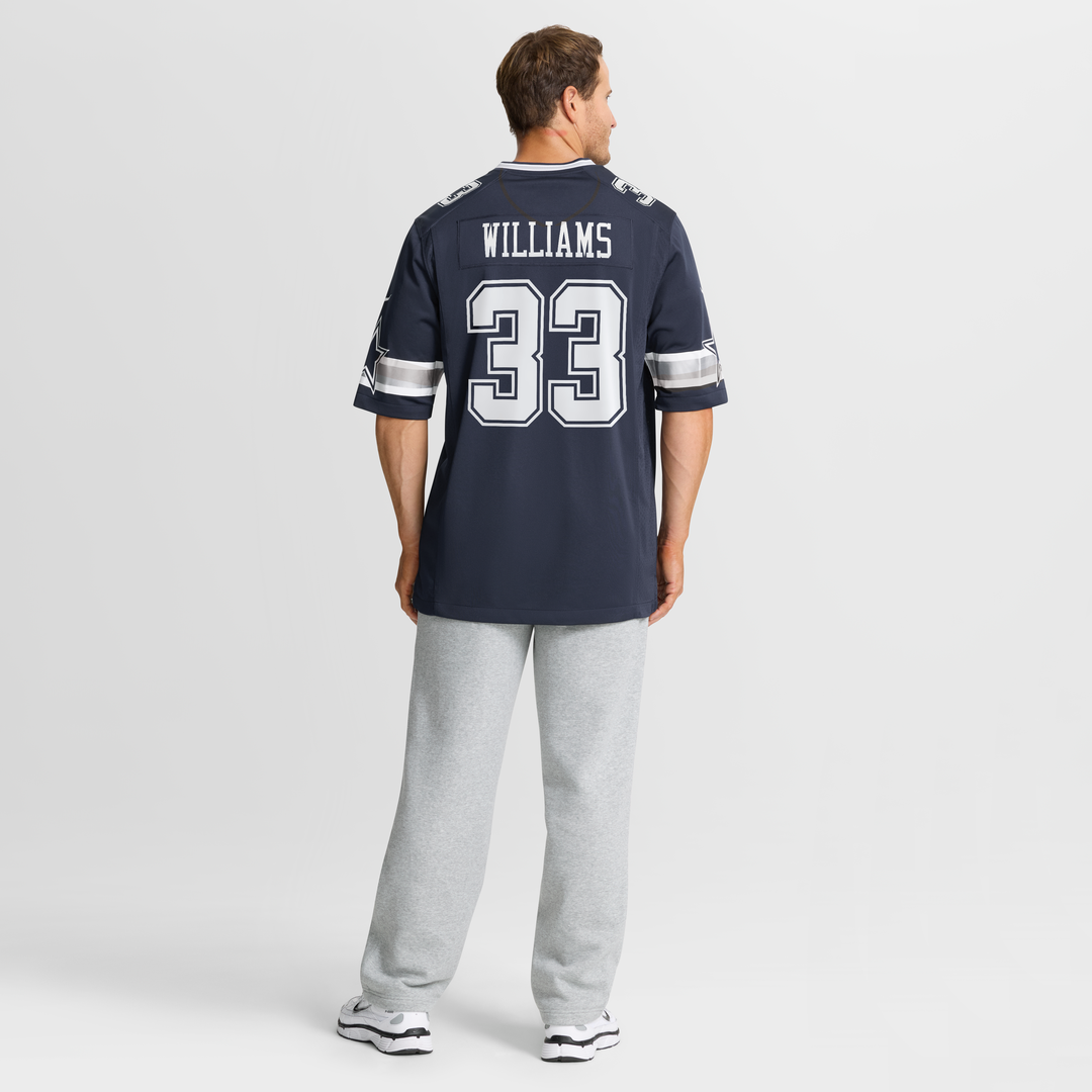 Dallas Cowboys Javonte Williams Nike Navy Game Jersey