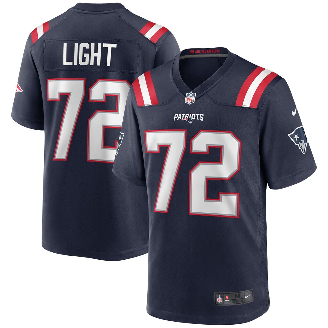 New England Patriots Matt Light Nike Navy Retired Player Game Jersey