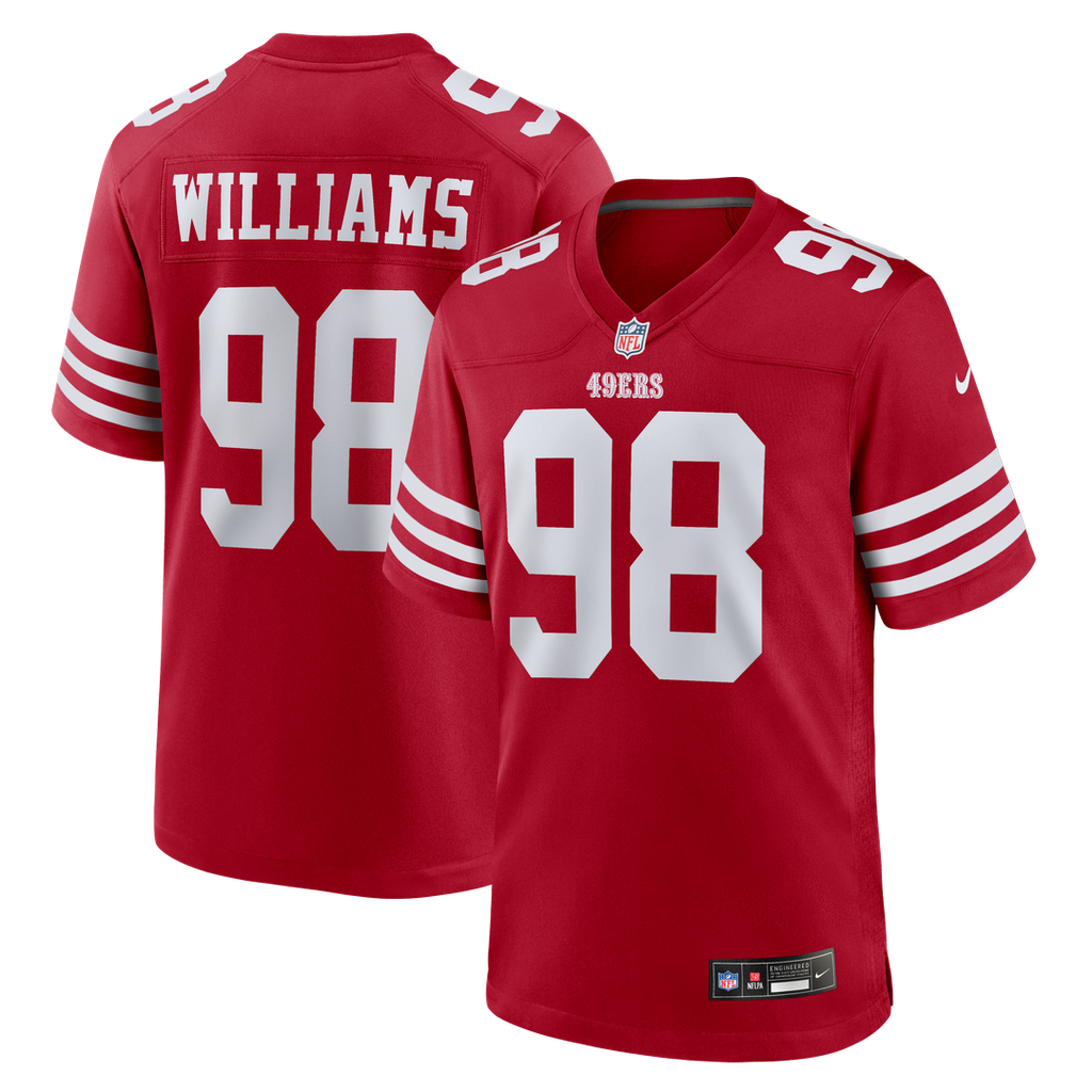San Francisco 49ers Mykel Williams Nike Scarlet Game Jersey