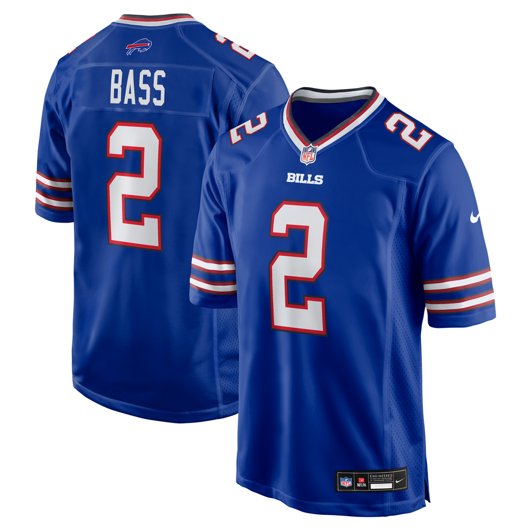 Buffalo Bills Tyler Bass Nike Royal Game Jersey