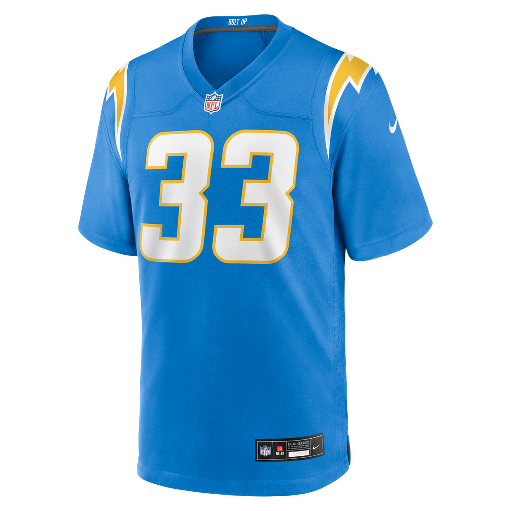 Los Angeles Chargers Deane Leonard Nike Powder Blue Game Jersey
