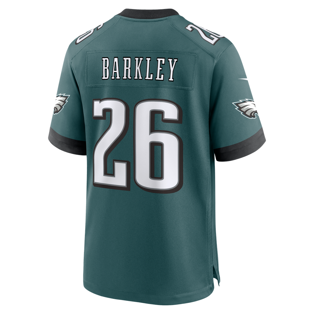 Philadelphia Eagles Saquon Barkley Nike Midnight Green Game Jersey
