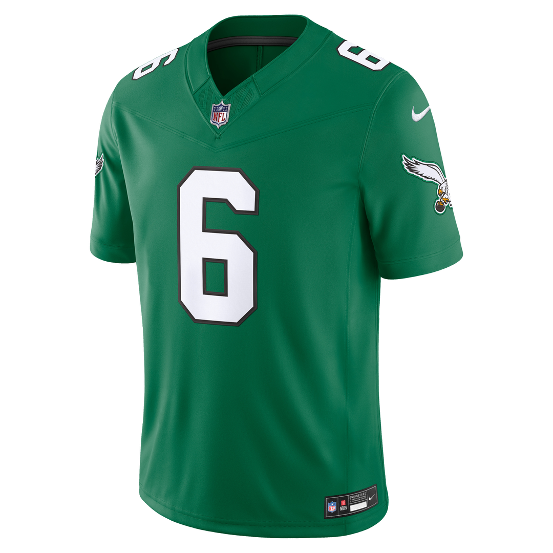Philadelphia Eagles DeVonta Smith Nike Kelly Green Alternate Vapor FUSE Stitched Limited Jersey