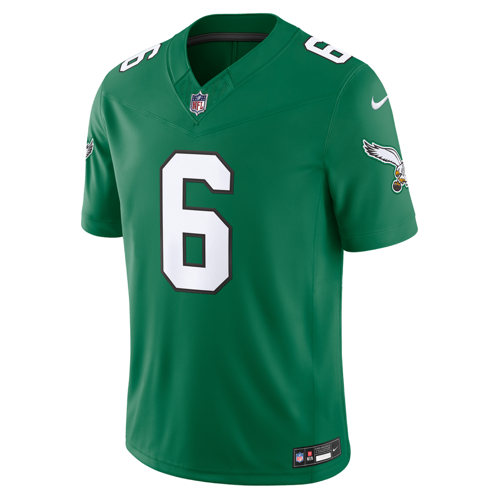 Philadelphia Eagles DeVonta Smith Nike Midnight Green Team Vapor FUSE Stitched Limited Jersey