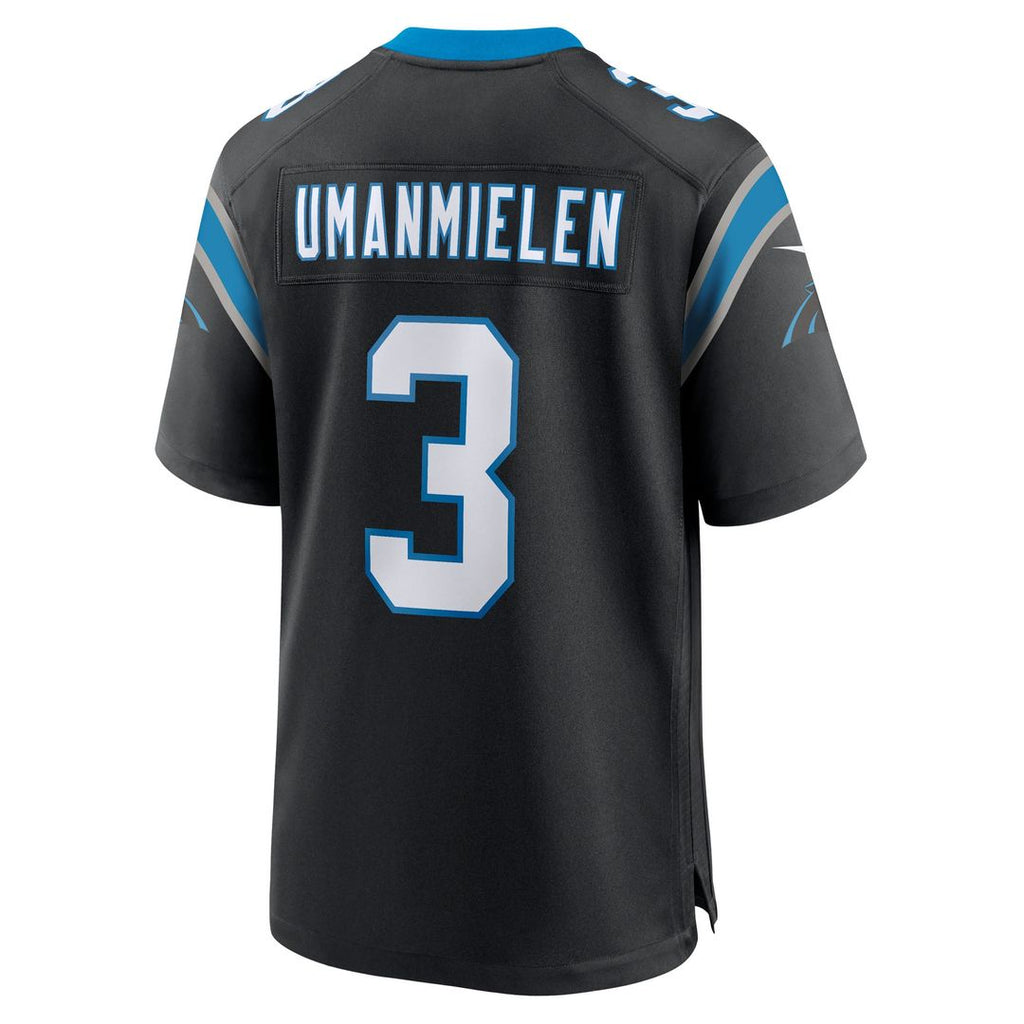 Carolina Panthers Princely Umanmielen Nike Black Game Jersey