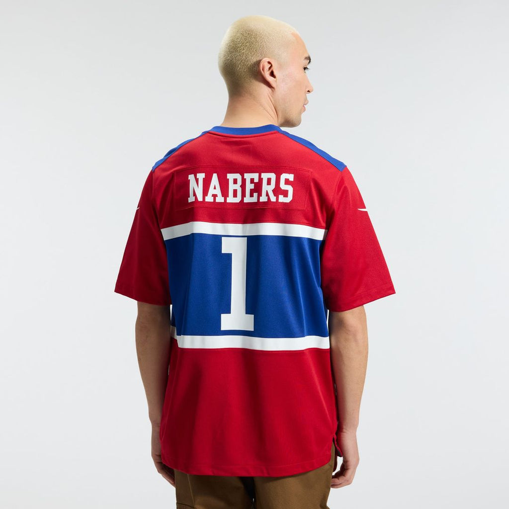 New York Giants Malik Nabers Nike Royal Game Jersey