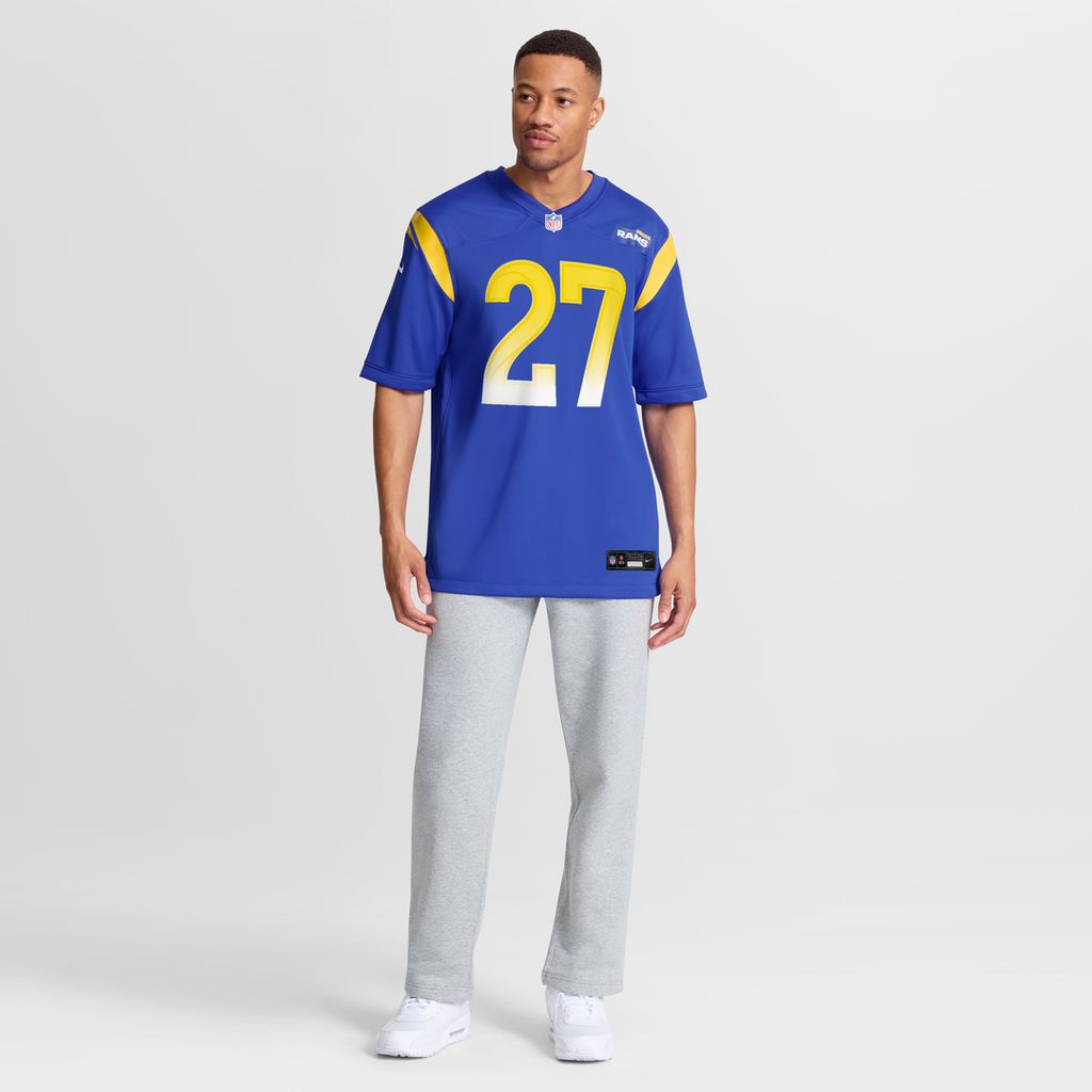 Los Angeles Rams Jarquez Hunter Nike Royal Game Jersey