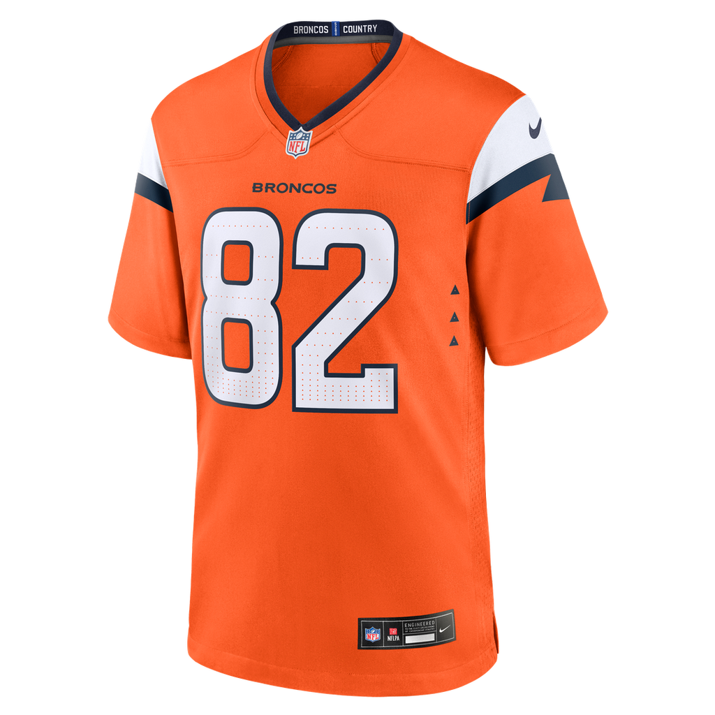 Denver Broncos Adam Trautman Nike Orange Game Jersey