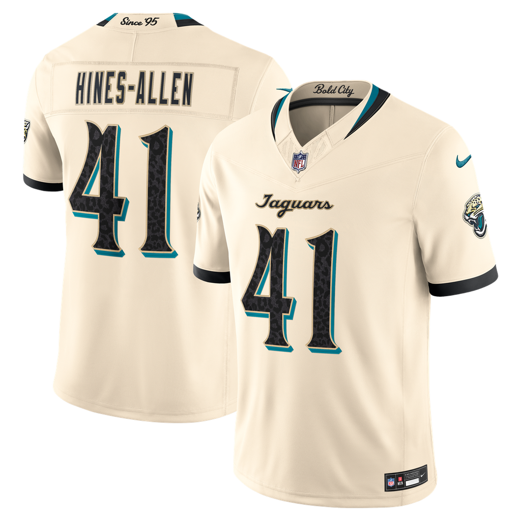 Jacksonville Jaguars Josh Hines - Allen Nike Natural 2026 Rivalries Collection Stitched Limited Jersey
