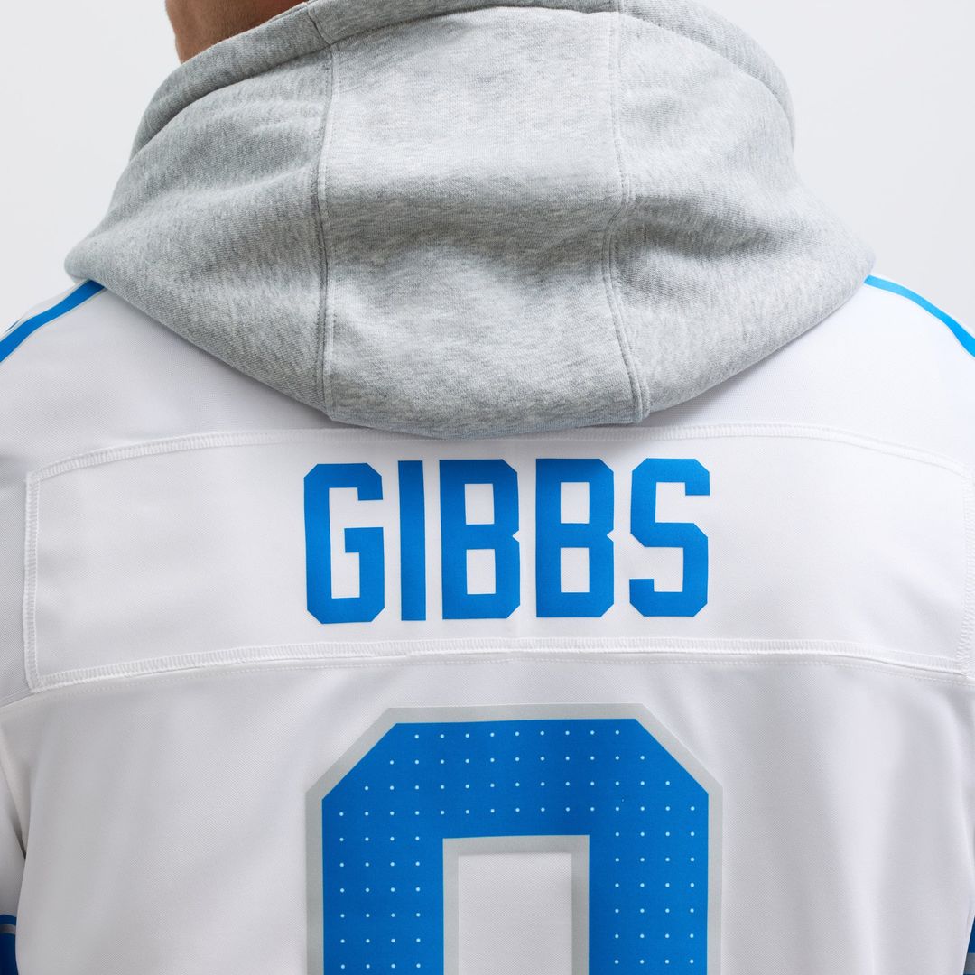Detroit Lions Jahmyr Gibbs Nike Black 2nd Alternate Vapor FUSE Limited Jersey