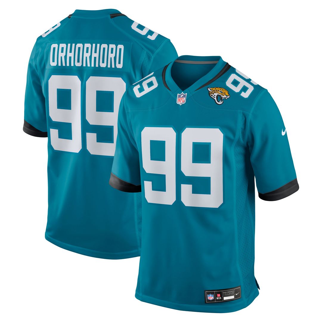 Jacksonville Jaguars Ruke Orhorhoro Nike Teal Game Jersey