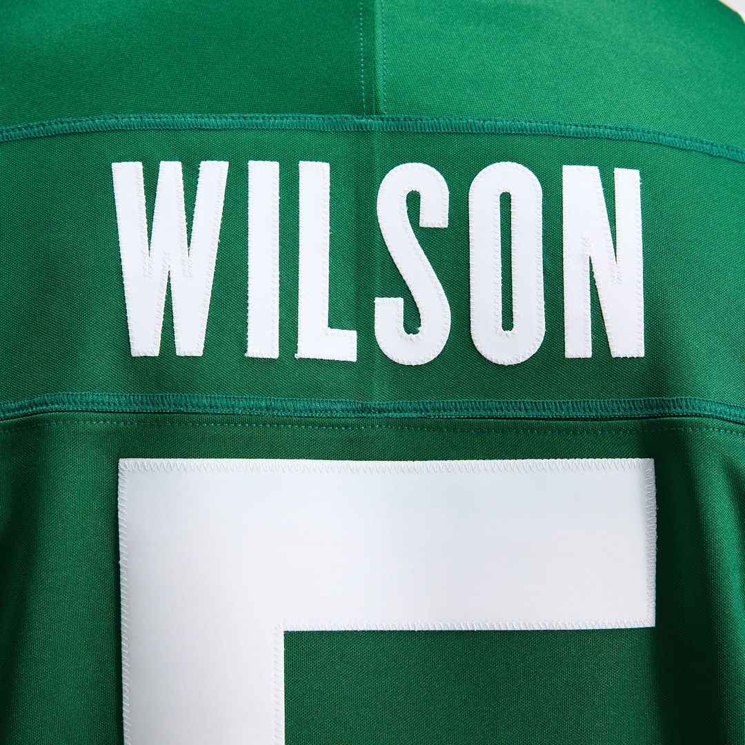 New York Jets Garrett Wilson Nike Legacy Green Team Vapor FUSE Stitched Limited Jersey