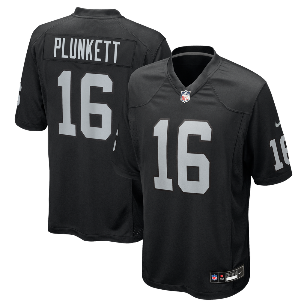 Las Vegas Raiders Jim Plunkett Nike Black Retired Player Game Jersey