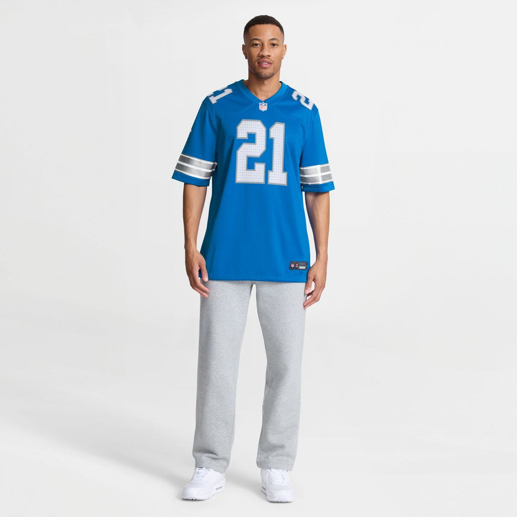Detroit Lions Roger McCreary Nike Blue Game Jersey